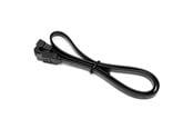 Kabel SATA & ATA - DUTZO SATA kabel - Czarny - 0.5 m - prosty & 90° złączka - DC-SATA9005BLK