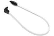 Kabel SATA & ATA - DUTZO SATA kabel - Biały - 0.3 m - prosty & 90° złączka - DC-SATA9003WHT