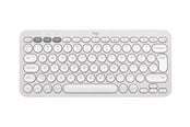 Klawiatura - Logitech Pebble Keys 2 K380s Wireless Keyboard - Tonal Rose - Klawiatury - Universal - Biały - 920-011852