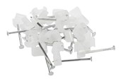 Zarzadzanie kablami - Nordic Quality Cable clips 2x4mm Neutral 25 pcs. - 222791