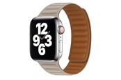 Smartwatch - akcesoria - Lippa Apple Watch magnetisk læderrem 42/44/45/49 - Beige Brown - LPAW096