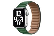 Smartwatch - akcesoria - Lippa Apple Watch Magnetic Leather Strap 38/40/41 - Green / Brown - LPAW063