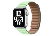Smartwatch - akcesoria - Lippa Apple Watch Magnetic Leather Strap 38/40/41 - Turquoise / Brown - LPAW062