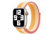 Smartwatch - akcesoria - Lippa Apple Watch nylon strap 42/44/45/49 - White/Yellow - LPAW049