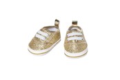 Lalki i akcesoria - Heless Doll sneakers Glitter Gold 30-34 cm - 1461