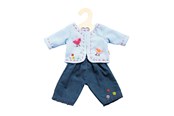 Lalki i akcesoria - Heless Jacket with Jeans Blue/pink 28-35 cm - Assorted - 1504