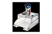 Archiwizacja i przechowywanie - Leitz Plus - letter tray riser - transparent grey - 52340092