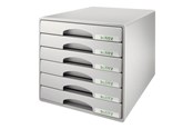 Archiwizacja i przechowywanie - Leitz Drawer cabinet  Plus 6-drawer Grey - 52120085