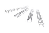 Tusz, toner i material eksploatacyjny - GBC Wire spines 3:1 NO8 A4 Silver - RE810897