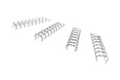 Tusz, toner i material eksploatacyjny - GBC Wire spines  3:1 NO5 A4 White - RE810570