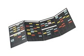 Konferencja i prezentacja - Nobo Mini - card planner board - 16 slots x 3 columns - black - 3084600