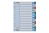 Archiwizacja i przechowywanie - Esselte - divider - 12 parts - for A4 - tabbed - multicolour - 15262