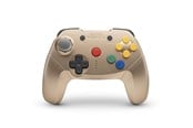 Akcesoria dla graczy - Retro Fighters Brawler64 Bluetooth NSO Edition - Gold - Wireless Controller - Nintendo Switch - 850046080227
