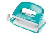 Akcesoria do biura - Leitz Dziurkacz mały metalowy  WOW NeXXt Turkusowy - 50601051