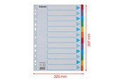 Archiwizacja i przechowywanie - Esselte - divider - 12 parts - for A4 - tabbed - 100194
