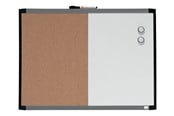 Konferencja i prezentacja - Nobo Quartet combo board: whiteboard bulletin board - 585 x 430 mm - 1903784