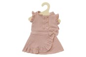 Lalki i akcesoria - Heless Dolls Wrap Skirt Pink with Ruffles 28-35 cm - 1423