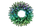 Inteligentny dom - Twinkly Pre-lit Wreath – 50 RGB LED Regal 24" Green Wire Plug Type C - GD20P4425P00