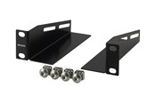 Akcesoria sieciowe - Deltaco L-support Rails 10" Cabinet 1U 136mm deep (2-Pack) Black - 10-33L