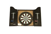 gry-planszowe-karciane-i-kosci - Nordic Games Dartskive klassisk i dartskab med dartpile - 809-074