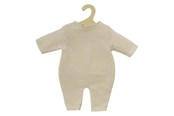 Lalki i akcesoria - Heless Dolls Knit Overall Ecru 28-35cm - 1480