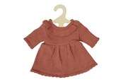 Lalki i akcesoria - Heless Doll Knit Dress Peach 28-35 cm - 1490