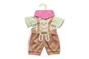 Lalki i akcesoria - Heless Doll clothes Lederhosen with shirt and scarf 35-45 cm - 2114