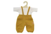 Lalki i akcesoria - Heless Dolls Dungarees Ocher Yellow 35-45 cm - 2415