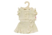 Lalki i akcesoria - Heless Dolls Wrap Skirt Ecru with Ruffles 35-45 cm - 2422