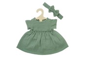 Lalki i akcesoria - Heless Doll dress Green with Ruffles 35-45 cm - 2424