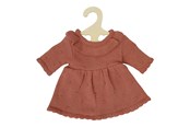 Lalki i akcesoria - Heless Doll Knit Dress Peach 35-45 cm - 2490