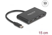 USB hub - DeLOCK - Hub - 10 Gbps - 4 Ports USB hub - 4 - Czarny - 64129