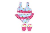 Lalki i akcesoria - Heless Dolls Bikini with Slippers Flamingo 35-45 cm - 299