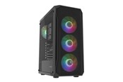 Obudowa komputerowa - Natec Fury Shobo SH4F RGB - Obudowa komputerowa - Tower - Czarny - NFO-2154