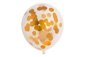 Zabawki - Globos Confetti Balloons Paper Confetti Metallic Gold 30cm 6pcs. - 1128003