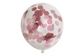 Zabawki - Globos Confetti Balloons Paper Confetti Metallix Rose Gold 6pcs. - 1128005
