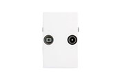 Kabel antenowy, zlacze - Triax Wall Outlet FM/TV TD 263E White - 302581