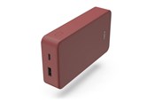 Powerbank - Hama Powerbank Colour 20 20000mAh USB-C+USB-A Red Powerbank - Czerwony - 20000 mAh - 00201717