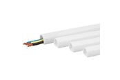 Zarządzanie kablami - Nordic Quality Cable Duct 7.0mm hvid m/tape 1m 4 pk - 81602100