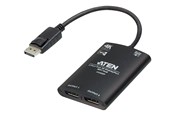 Przełącznik ekranu i dźwięku - ATEN VS92DP - video splitter - 2 ports - VS92DP-AT
