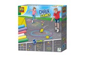 Kreatywne gry - SES Creative Sidewalk Chalk Games 5in1 - 02207