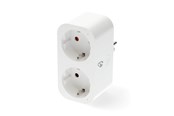 Inteligentny dom - Nedis SmartLife Smart Plug WiFi Power meter 3680W Type F (CEE 7/7) White - WIFIP141FWT