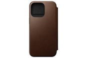 Telefon - Pokrowiec i etui - Nomad Modern Leather Folio - iPhone 15 Pro Max | Brown | Leather - NM01633785