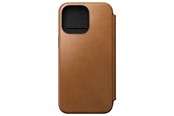 Telefon - Pokrowiec i etui - Nomad Modern Leather Folio - iPhone 15 Pro Max | English Tan | Leather - NM01634485