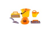 Zabawki na zewnatrz - Cavallino Toys Cavallino Masonry Bucket Set with Tools and Helmet - 1364CN01