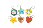 Artykuły Artystyczne & Rzemieślnicze - Colorations - Make Your Own Keychain Set of 12 - CHKEYCHN