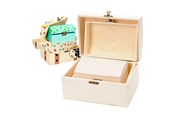 Pokój dzieciecy - Playwood Decorate your own Wooden Treasure Chest 3pcs. - Sl 064