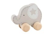 Zabawki dla niemowlat - Goki Wooden Push Figure Elephant - 55892
