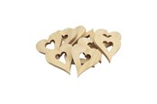 Artykuły Artystyczne & Rzemieślnicze - Colorations - Wooden Heart Decorations Large 20pcs. - 31WD14