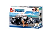 Klocki konstrukcyjne - Sluban Police Car with Dog - M38-B0639